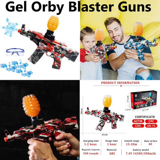 Gel Orby X-Blaster Machine Gun - 15000 Gel Bullets Included