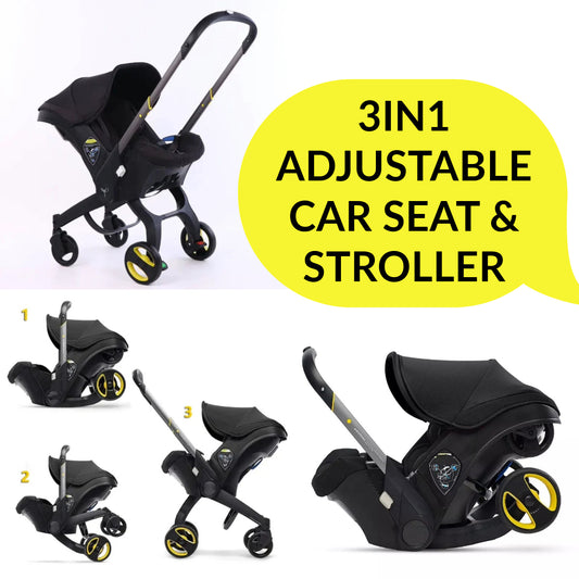 3IN1 Adjustable Stroller & Baby Car Seat