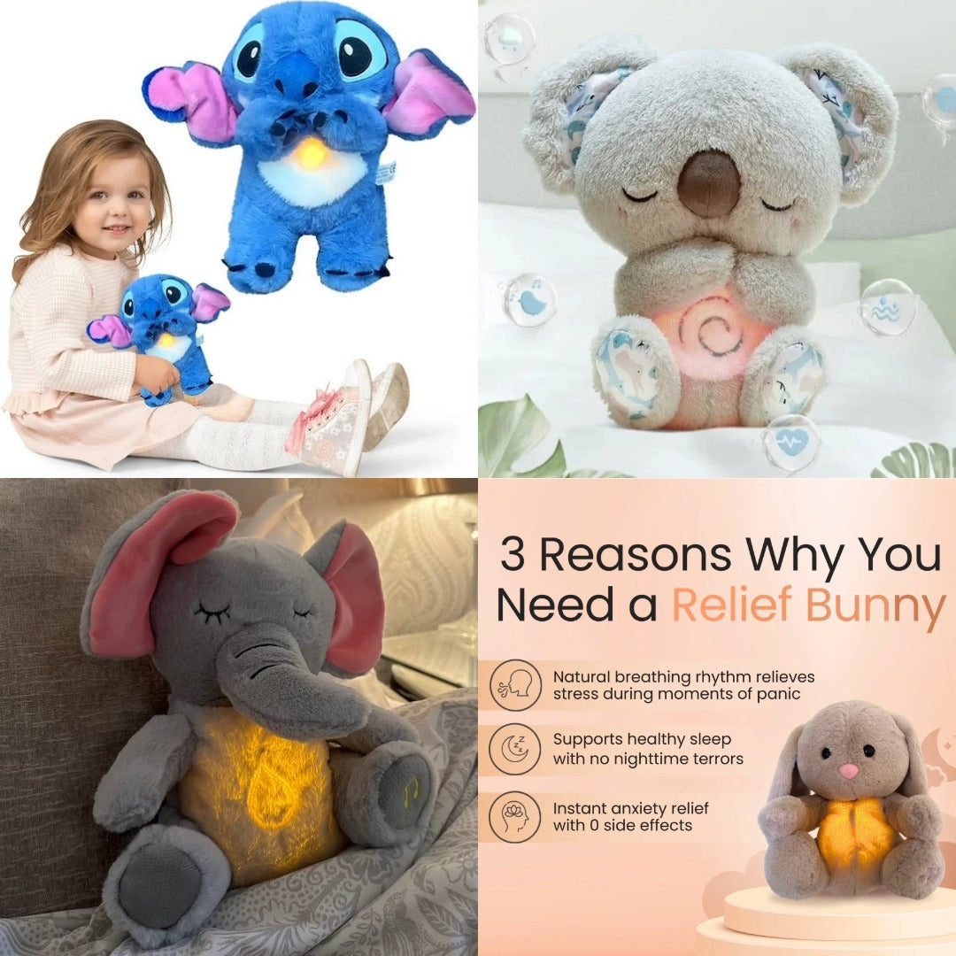 Breathing & Soothing Snuggle Plush Toys For Kids