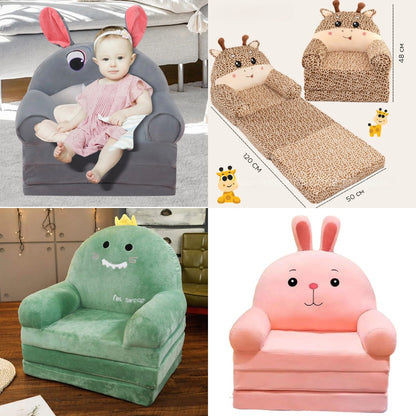 2-IN-1 Foldable Kids Sofa & Daybed