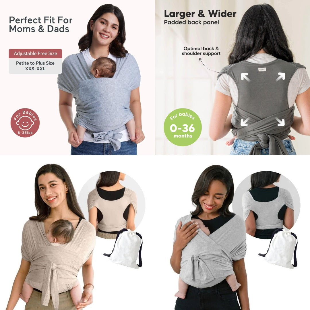 Ergonomic Baby Wrap Carrier - Adjustable