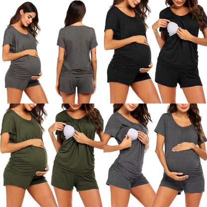 Soft Summer Maternity & Breastfeeding Pyjamas
