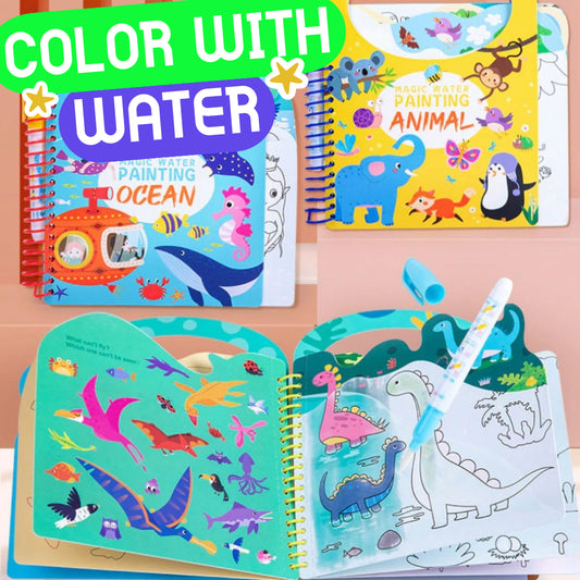 Magic Water Coloring & Activity Books For Kids