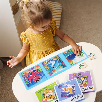 3in1 Mini Magnetic Jigsaw Puzzle Books
