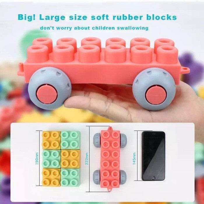 My First Extra Large Soft Baby Building Blocks - TPEE Rubber