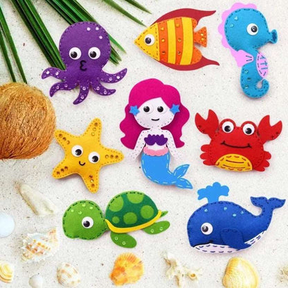 Arts & Crafts - Kids DIY Felt Sewing & Craft Sets