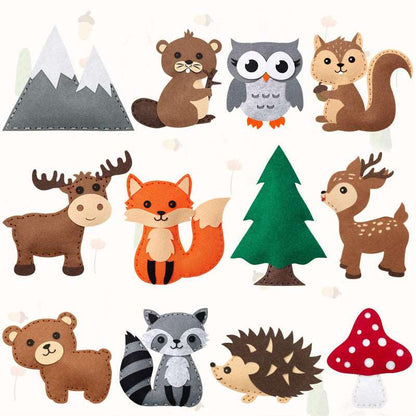 Arts & Crafts - Kids DIY Felt Sewing & Craft Sets