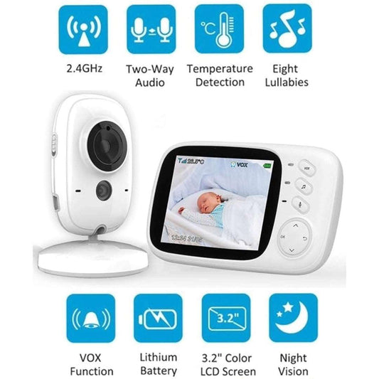 Baby Monitors - Chai 3.2″ Video Baby Monitor With Audio And Night Vision
