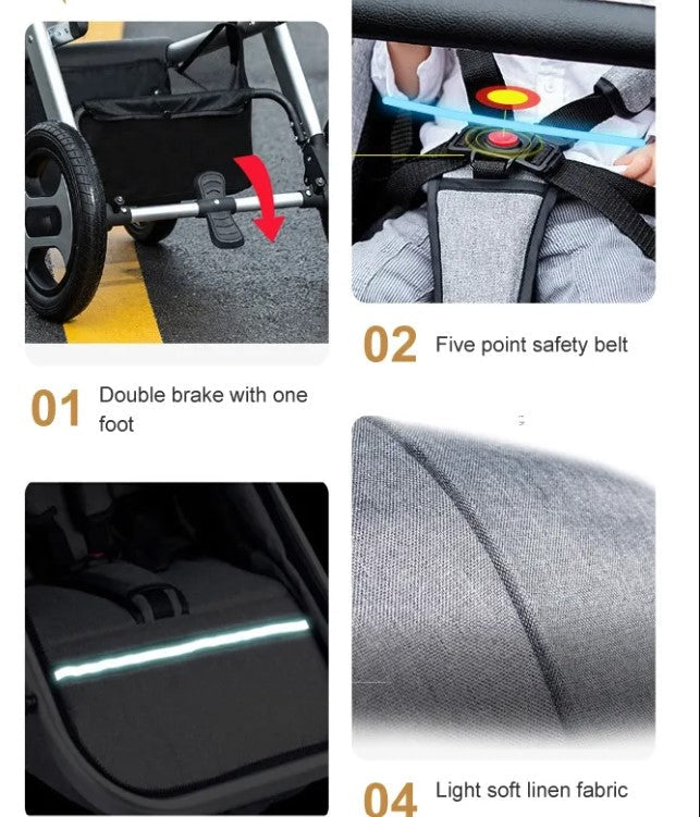 Chai Luxury Light-Weight Stroller & Travel System - 3 Modes – Chai Namibia