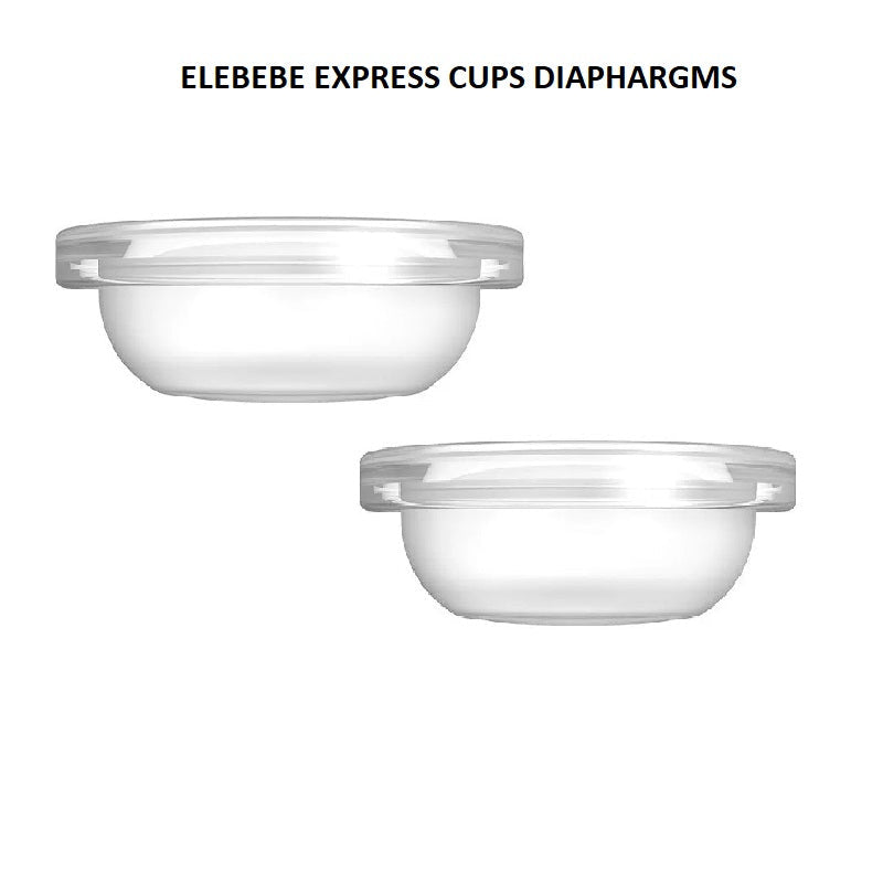 Breast Pump Replacement Parts - Replacement Silicone Diaphragms - ELEBEBE Express Cups ONLY