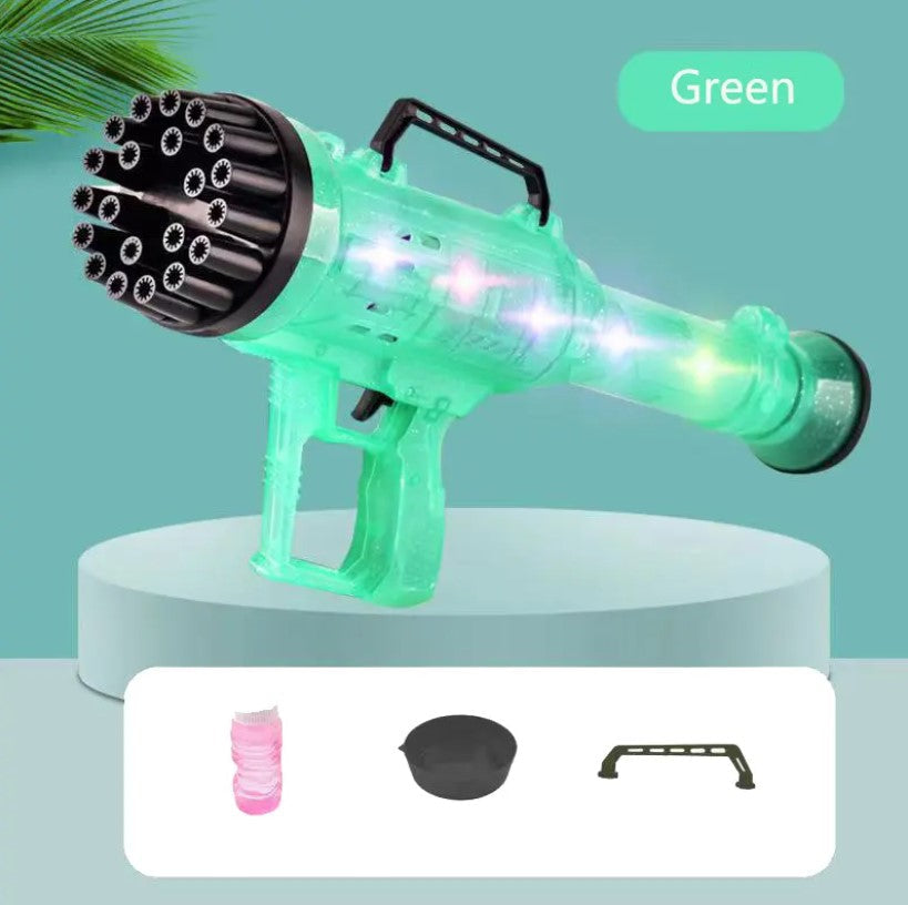 Bubble Blowing Gun - Kids Super Bubble Machine Gun (With LED Lights)