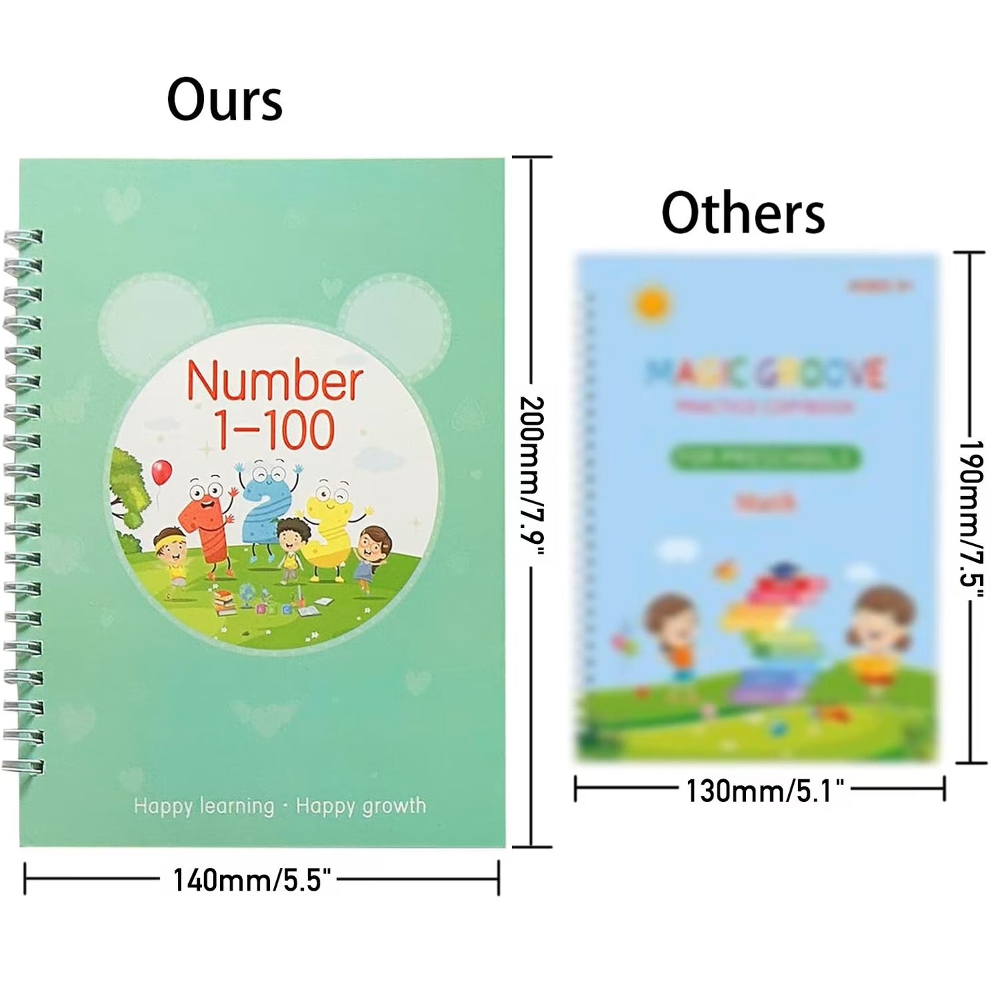 Reusable Pre-School Practice Workbook Series - Set of 5