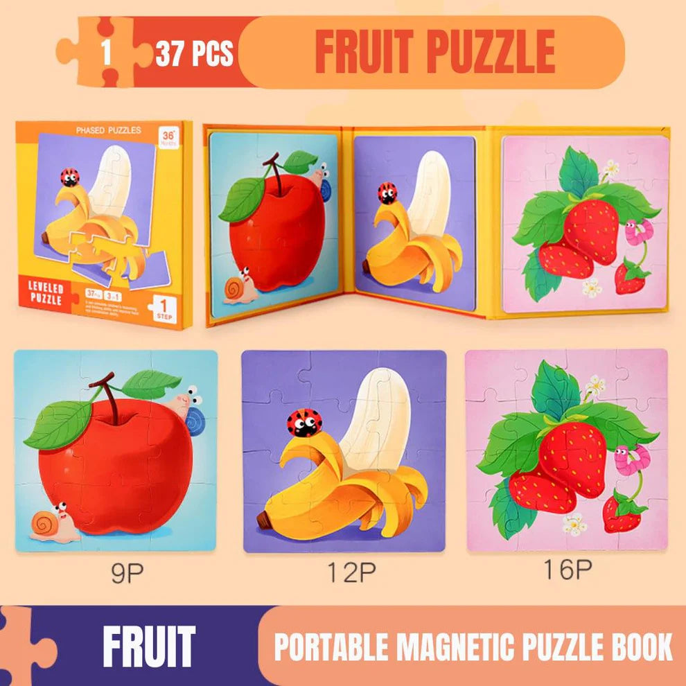 3in1 Magnetic Jigsaw Puzzle Sets - Ages 3+ Years