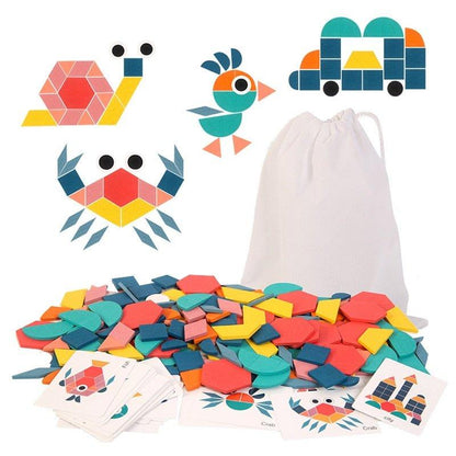 Wooden Creative Shape Puzzle for Kids