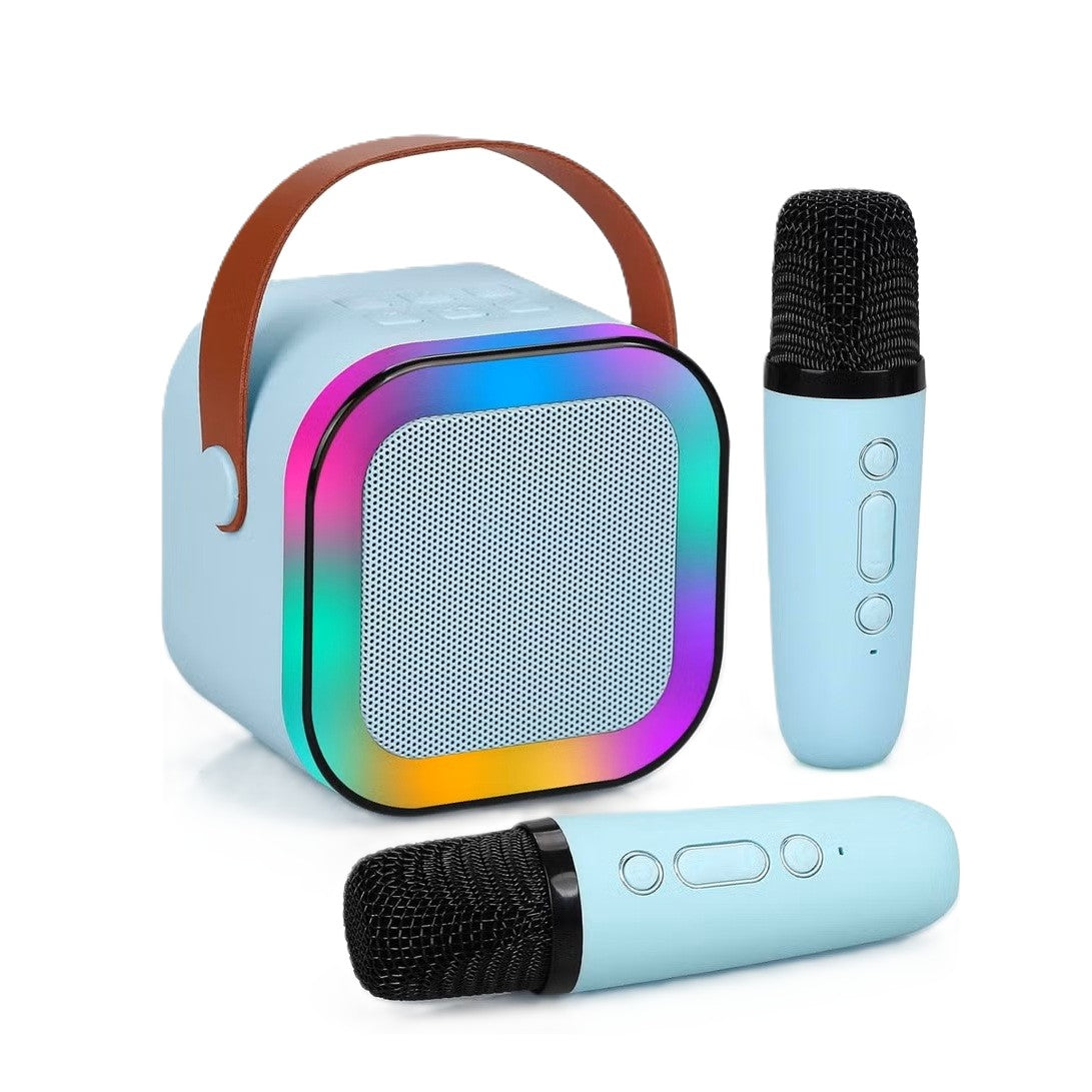 Portable Mini Karaoke Machine with 2 Wireless Microphones