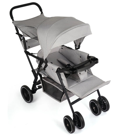 Travel Duo Stroller For Baby & Toddler - Black Color