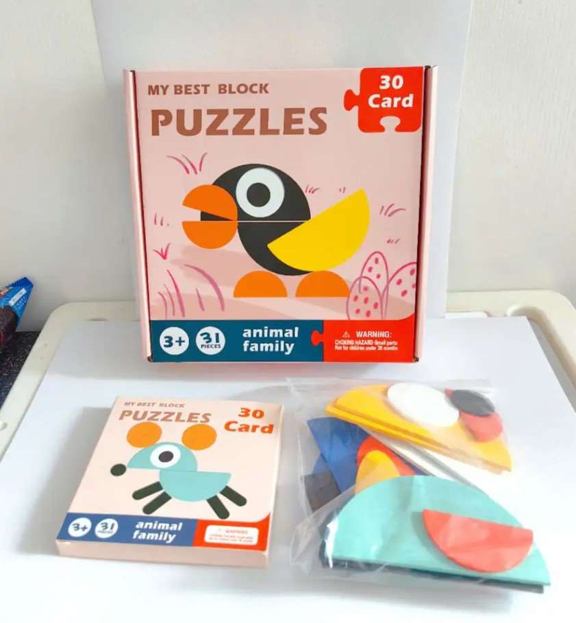 Educatioal Toys - Kids Creative Animal & Shape Recognition Puzzle