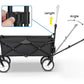 Foldable Pulling Wagon - Foldable Pulling Wagons - 100Kg Load-bearing