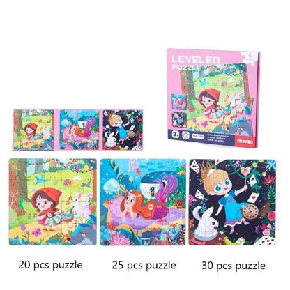 Magnetic Puzzles - Level-Up Kids Magnetic Puzzle Sets 3in1 - Ages 3+ Years