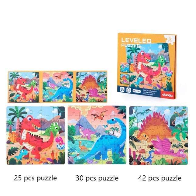 Magnetic Puzzles - Level-Up Kids Magnetic Puzzle Sets 3in1 - Ages 3+ Years