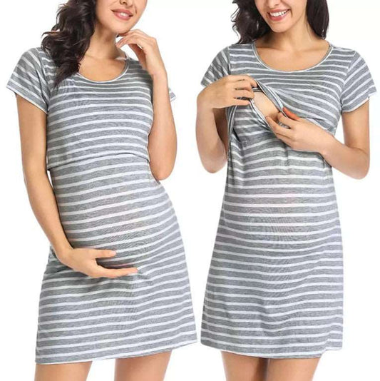 Maternity & Nursing Dress - Petite Ruth Nursing & Maternity Summer Dress