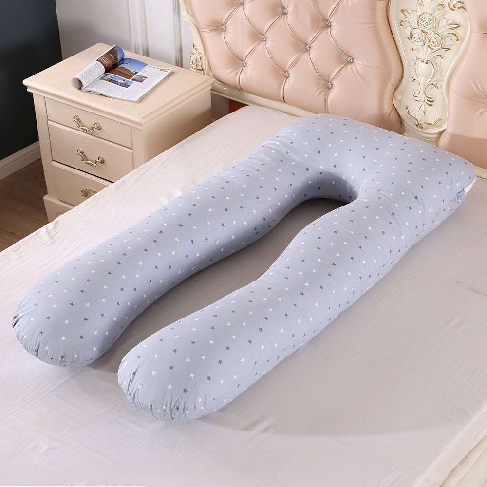 Pregnancy Pillows - Full Body Pregnancy Pillow U-Shape – Grey Stars