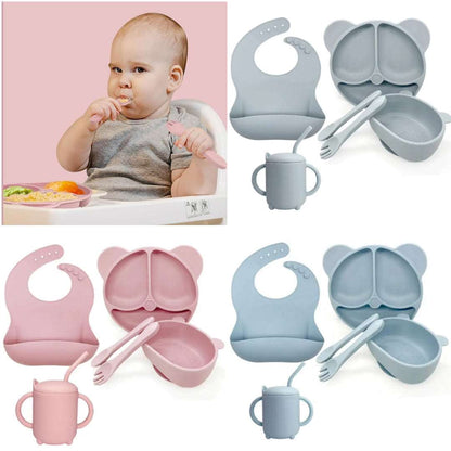 Silicone Eating Sets - 6IN1 Silicone Toddler Eating Sets