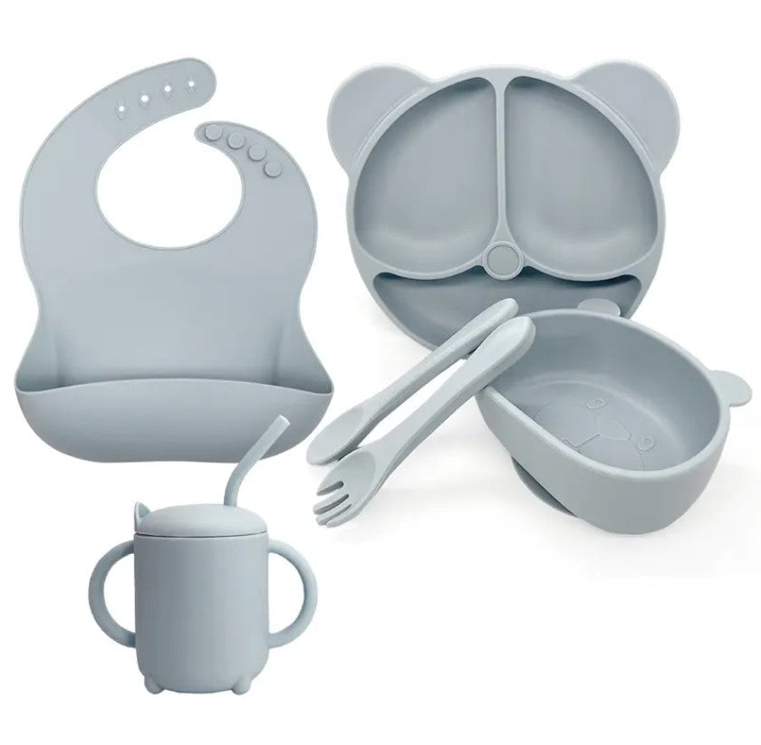 Silicone Eating Sets - 6IN1 Silicone Toddler Eating Sets