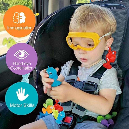 Silicone Suction Pops - Funpaste Silicone Animal Suction Pops - 28 Pcs