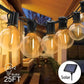 Solar LED String Lights - Solar 25 Bulb String Light - 7.6 Meters Warm White