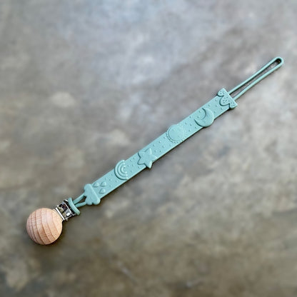 Silicone Baby Dummy Clips (One Piece Safety Design)