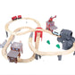 Wooden Train Sets - Simple Toy Wooden Train Set (87pcs) - With Electric Battery Operated Train