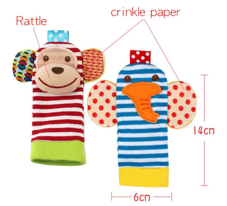 Baby Rattle - Baby Toy Wrist & Foot Rattle Sets