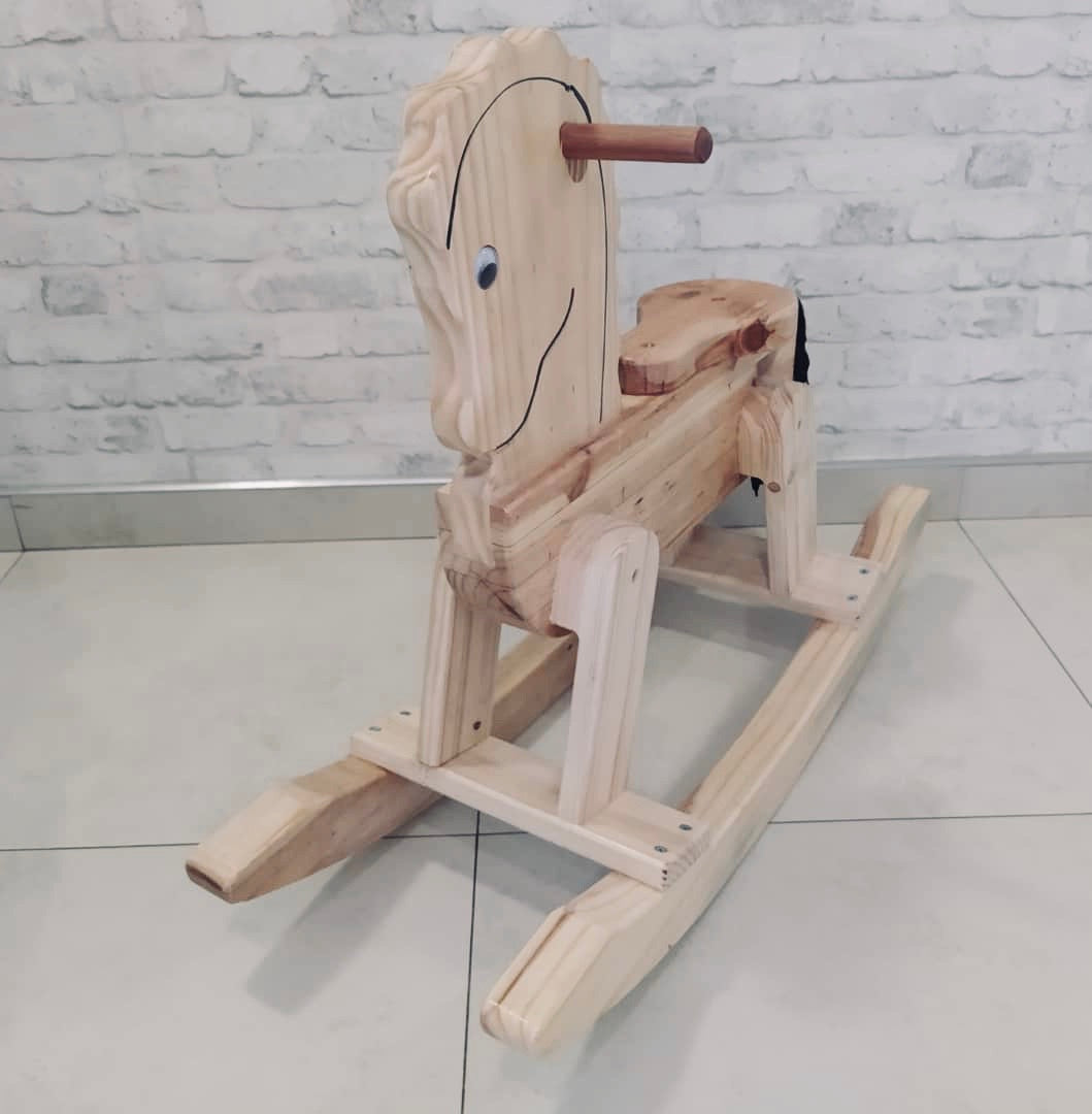 Baby Wooden Toys - Classic Wooden Rocking Horse