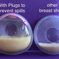 Breast Milk Collector Shells - Breast Milk Collector Shells With Stopper - 2 Pcs