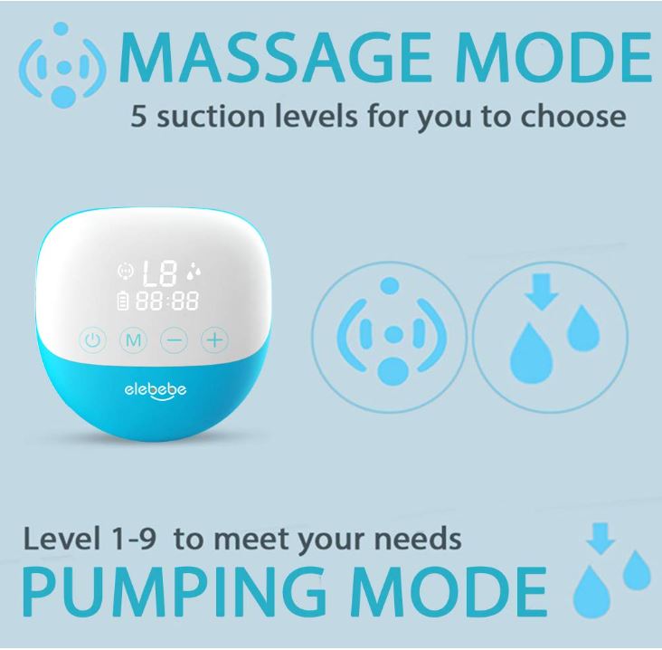ELEBEBE Double Electric Breast Pump - ELEBEBE Double Electric Breast Pump (Hospital-Grade Strength)