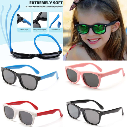 Flexible Kids Sunglasses - Flexible Polarized Kids Sunglasses - 3 To 8 Years
