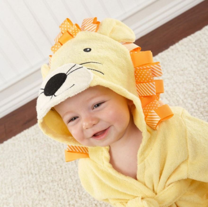 Kids Hooded Bathrobes/Towels - Kids Hooded Animal Bathrobes/Towels - 100% Cotton