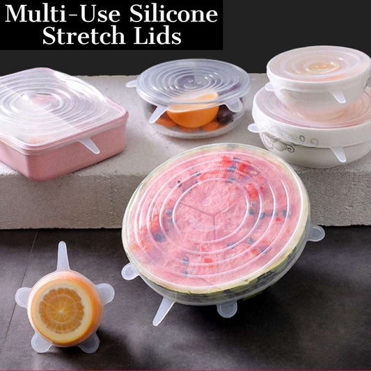 Multi-Use Silicone Stretch Lids - 6 Pack