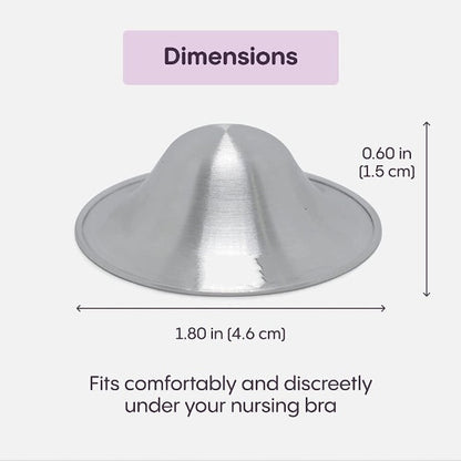 Silver Nipple Cups - Chai Silver Nursing Cups - Breastfeeding Friendly