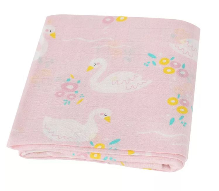 Two Layer Muslin Swaddling Blankets - Two Layer Muslin Blankets - 70% Bamboo & 30% Cotton